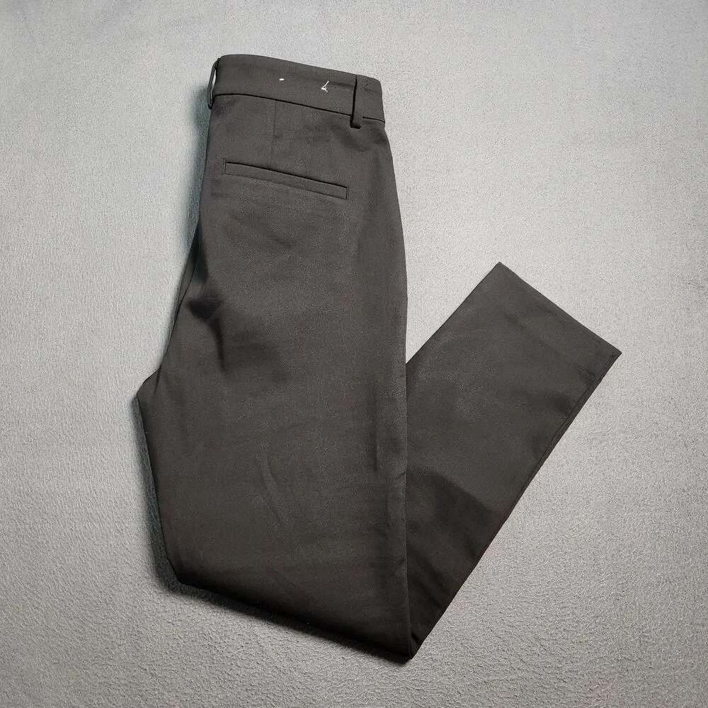 LOFT Dress Pants Women 10 Black High Rise The Curvy Skinny